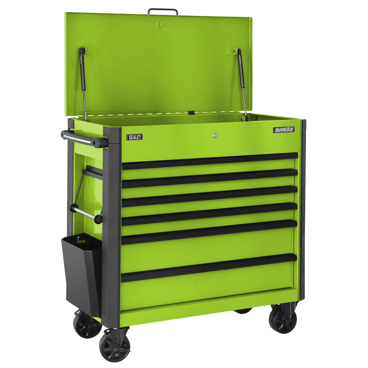 Sealey AP366HV Superline Pro® Tool Trolley 6 Drawer – Green Sealey AP366HV Superline Pro® Tool Trolley 6 Drawer – Green