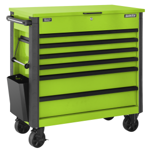 Sealey AP366HV Superline Pro® Tool Trolley 6 Drawer – Green Sealey AP366HV Superline Pro® Tool Trolley 6 Drawer – Green