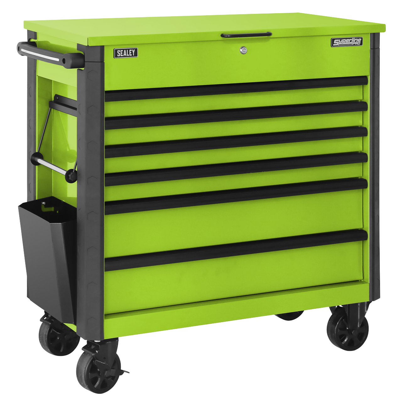 Sealey AP366HV Superline Pro® Tool Trolley 6 Drawer – Green Sealey AP366HV Superline Pro® Tool Trolley 6 Drawer – Green