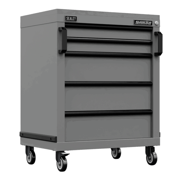 Sealey Superline PRO® Black Edition Modular Mobile Cabinet 5 Drawer 650mm
