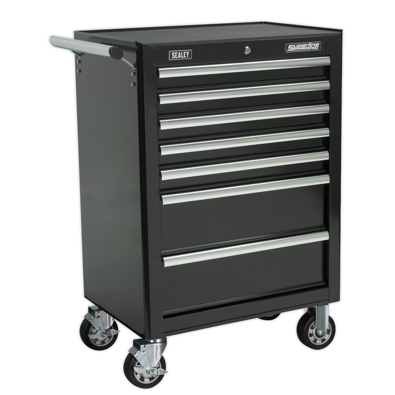 Sealey AP26479TB Superline PRO® Rollcab 7 Drawer - Black Sealey AP26479TB Superline PRO® Rollcab 7 Drawer - Black