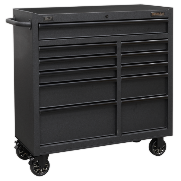 Sealey AP4111BE Superline PRO® Black Edition Rollcab with 11 Soft Close Drawers 1040mm