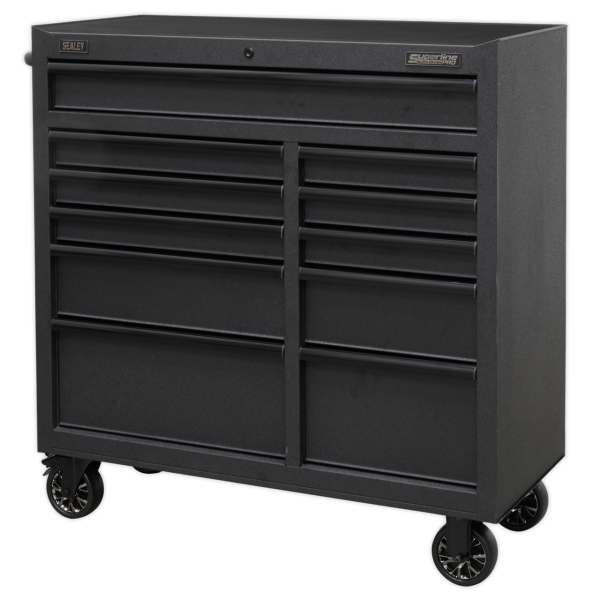 Sealey AP4111BE Superline PRO® Black Edition Rollcab with 11 Soft Close Drawers 1040mm