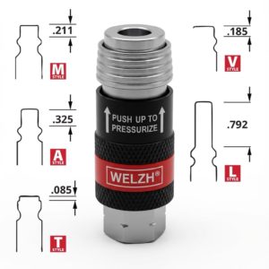 5 in 1 Air Tool Connector Coupling 644-WW - Welzh Werkzeug 5 in 1 Air Tool Connector Coupling 644-WW - Welzh Werkzeug