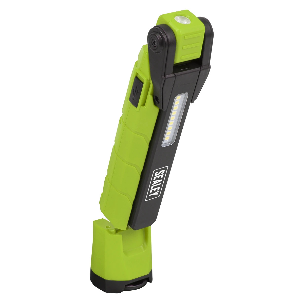 Sealey Rechargeable Work Light 360° 10W & 2 x 4W SMD LED Green LED3605G Sealey Rechargeable Work Light 360° 10W & 2 x 4W SMD LED Green LED3605G