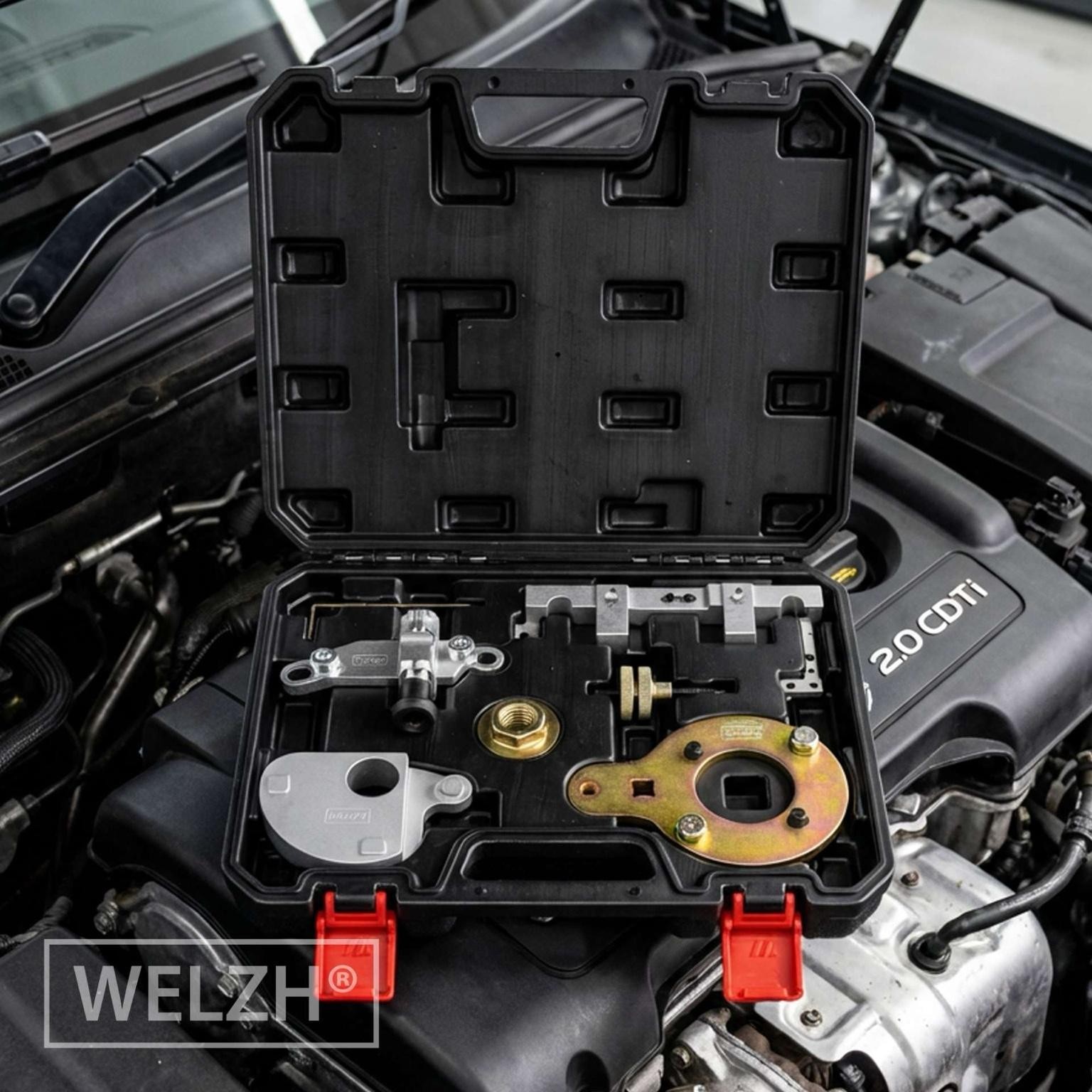 Timing Tool Set Vauxhall Opel K Insignia B 1.5 CRDI & 2.0 CDTi B16 - Welzh Werkzeug Timing Tool Set Vauxhall Opel K Insignia B 1.5 CRDI & 2.0 CDTi B16 - Welzh Werkzeug