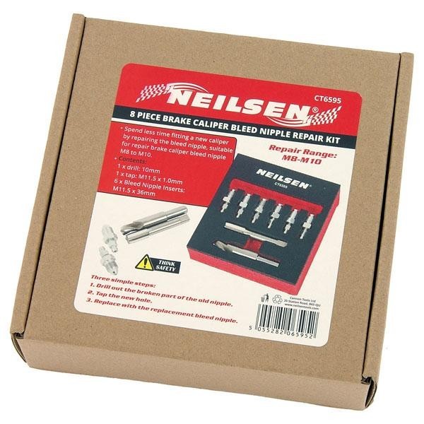 Brake Caliper Bleed Nipple Repair Kit M12 - Neilsen Brake Caliper Bleed Nipple Repair Kit M12 - Neilsen