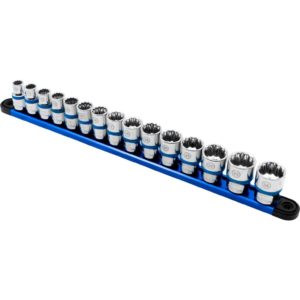 Shallow 12-Point Socket Set Chrome 1/2'DR 15-Piece 10-24mm - Welzh Werkzeug Shallow 12-Point Socket Set Chrome 1/2'DR 15-Piece 10-24mm - Welzh Werkzeug