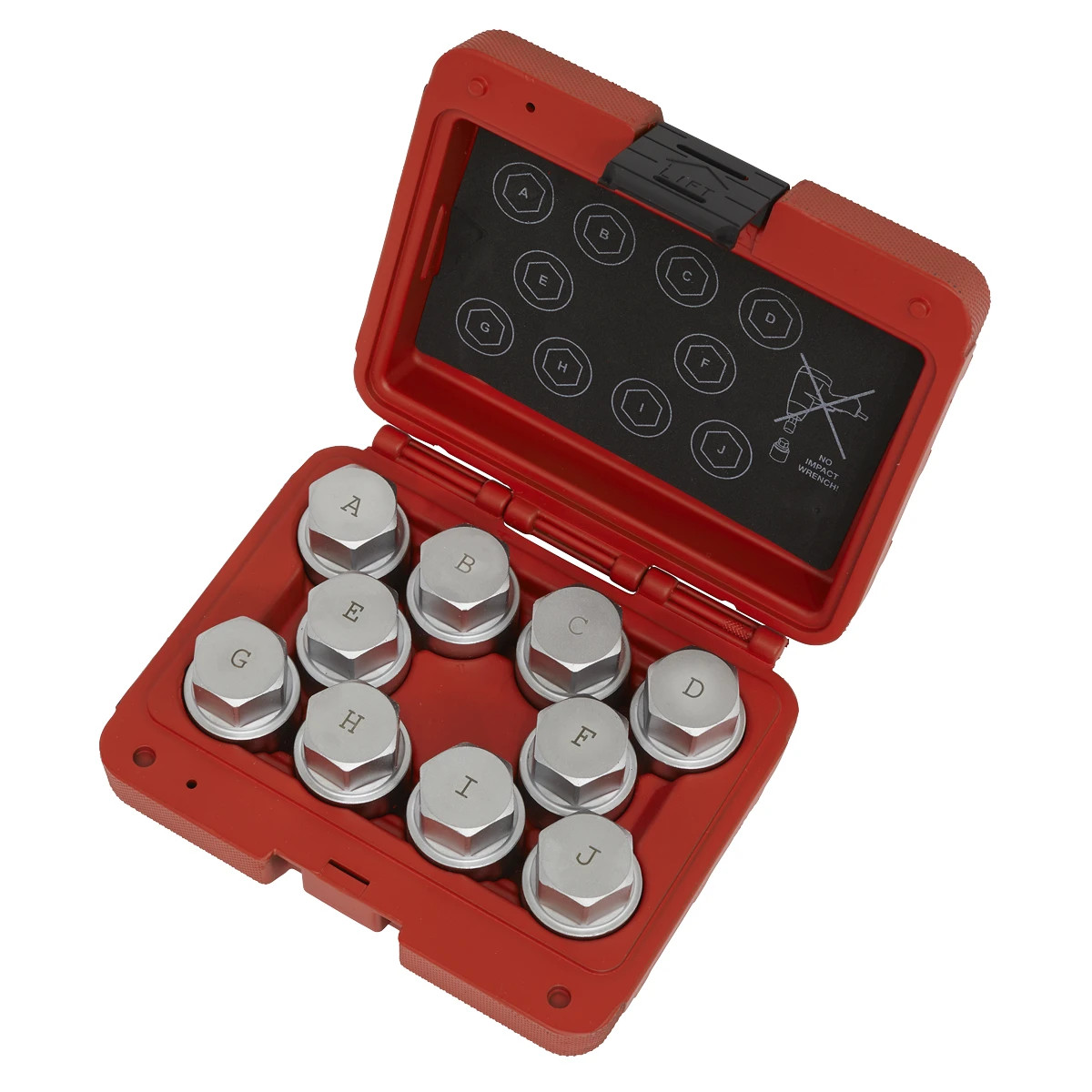 Sealey Land Rover Locking Wheel Nut Key Socket Removal Set 10pc SX222 Sealey Land Rover Locking Wheel Nut Key Socket Removal Set 10pc SX222