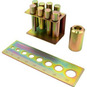 Press Pin Adapter Set for Hydraulic Workshop Press - Welzh Werkzeug