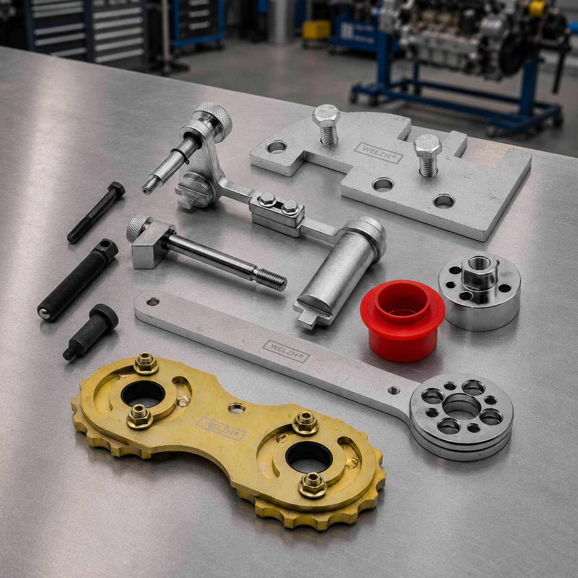 Engine Timing Tool Set For Volvo Diesel & Petrol B4204 Engines - Welzh Werkzeug Engine Timing Tool Set For Volvo Diesel & Petrol B4204 Engines - Welzh Werkzeug