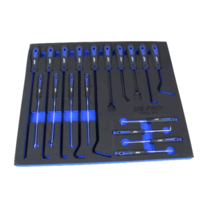 Pick Hook And Scraper Master Tool Set In EVA Foam Tray 18-Piece - US PRO