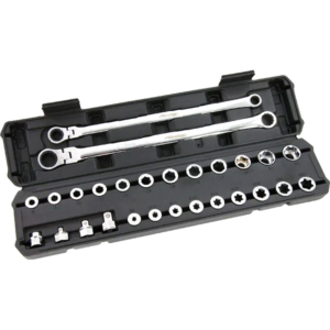 Extra Long Flexi Head Ratchet Spanner Wrench Set with E Torx Inserts - Neilsen
