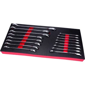 Reversible Ratchet Spanner Wrench Set 16-Piece 72 Teeth 8-24mm - Welzh Werkzeug