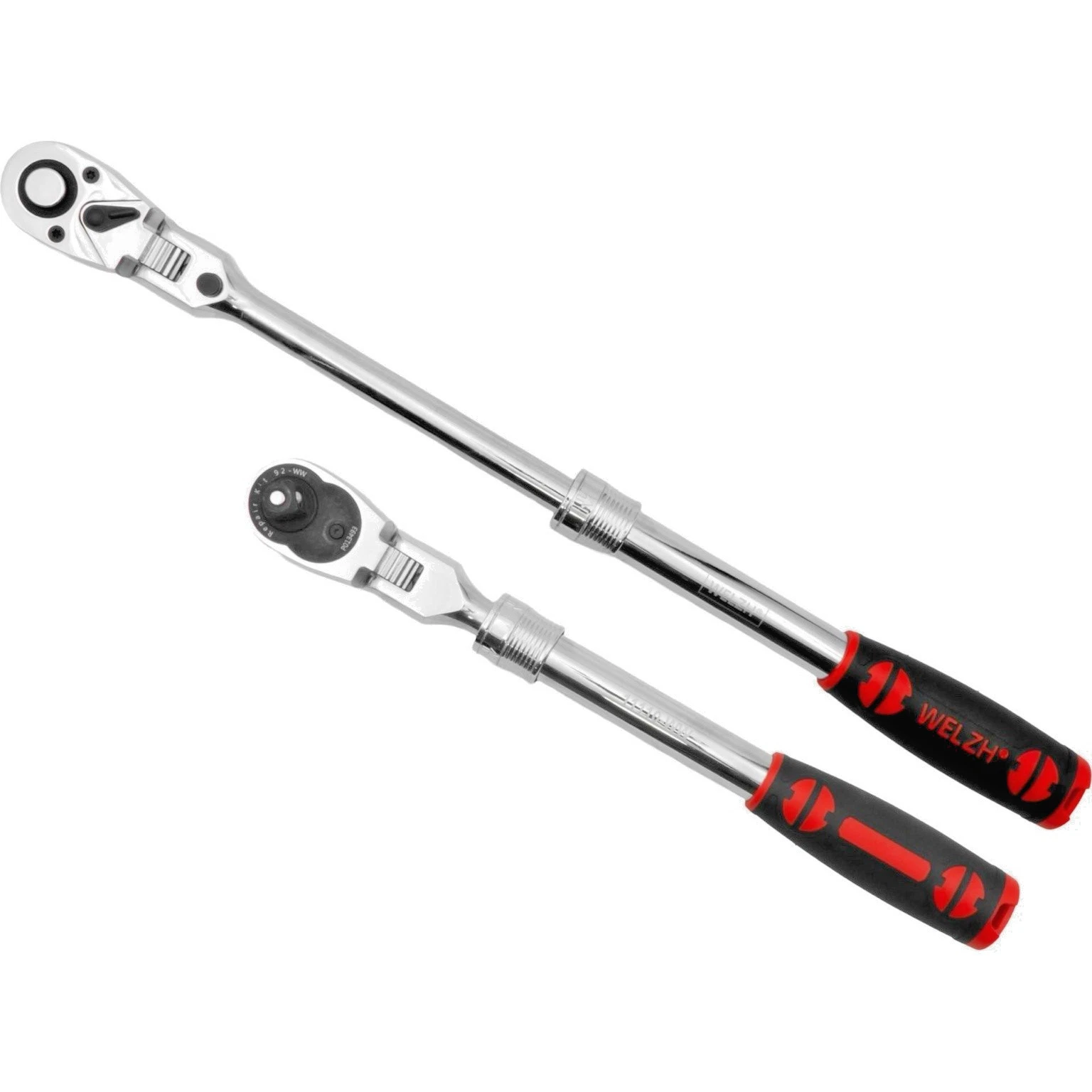 Ratchet Set Flexi Head Telescopic Extendable Lockable 1/4" 3/8" 1/2" 72-Tooth - Welzh Werkzeug Ratchet Set Flexi Head Telescopic Extendable Lockable 1/4" 3/8" 1/2" 72-Tooth - Welzh Werkzeug