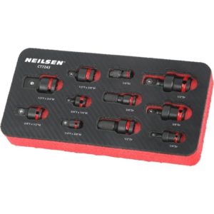 Impact Socket Adapter Set Swivel Hex Adaptors Universal Joint UJ 1/4' 3/8' 1/2'- Neilsen