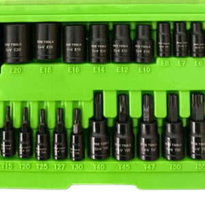 Impact Torx Bit Socket Set E Star External Torx 1/4' 3/8' 1/2' T8-T60 E4-E22 - DSD