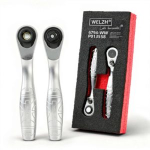 Mini Micro Ratchet Set 1/4'DR Bit Holder 2-Piece 72-Tooth - Welzh Werkzeug