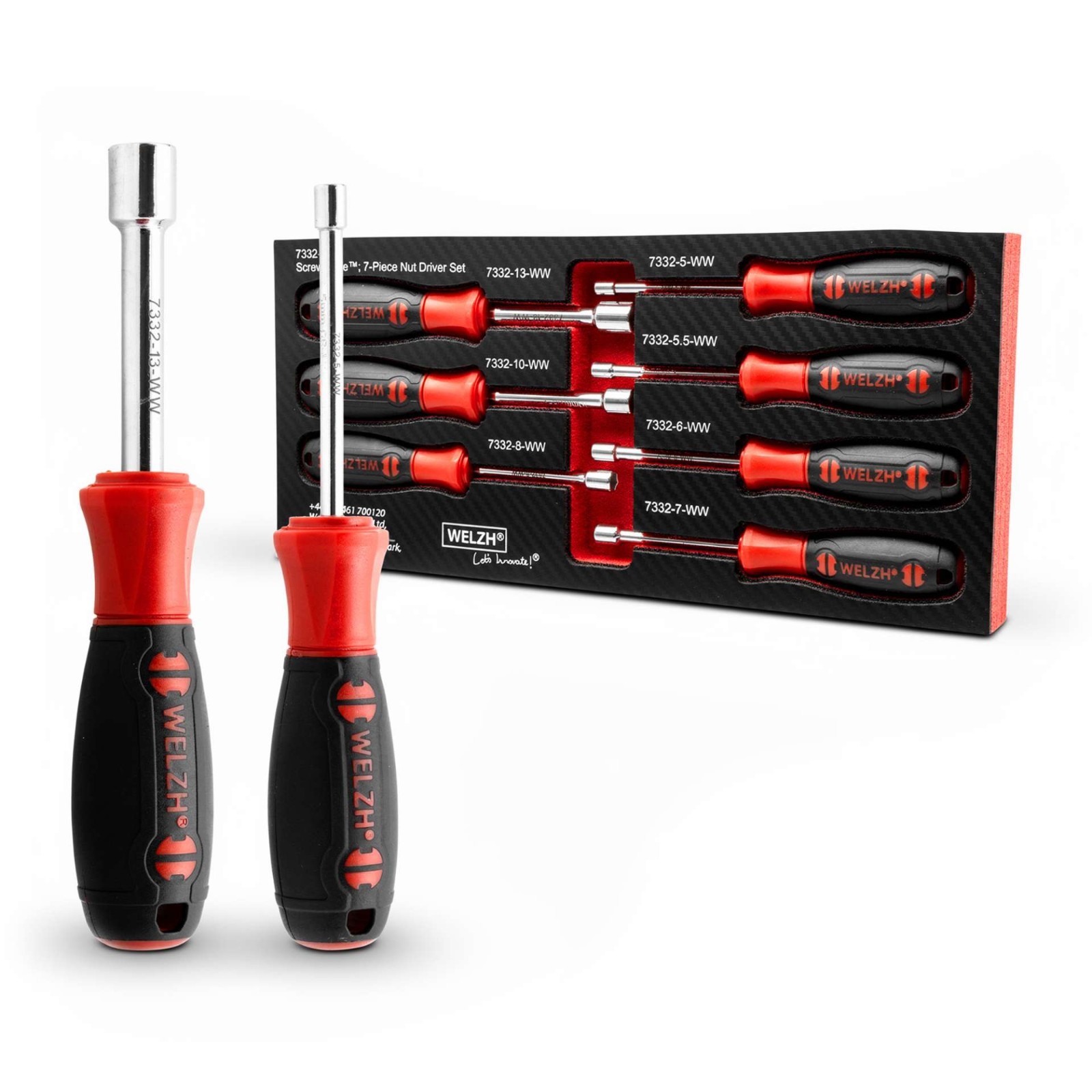 Nut Driver Set 7-Piece 5-13mm - Welzh Werkzeug Nut Driver Set 7-Piece 5-13mm - Welzh Werkzeug