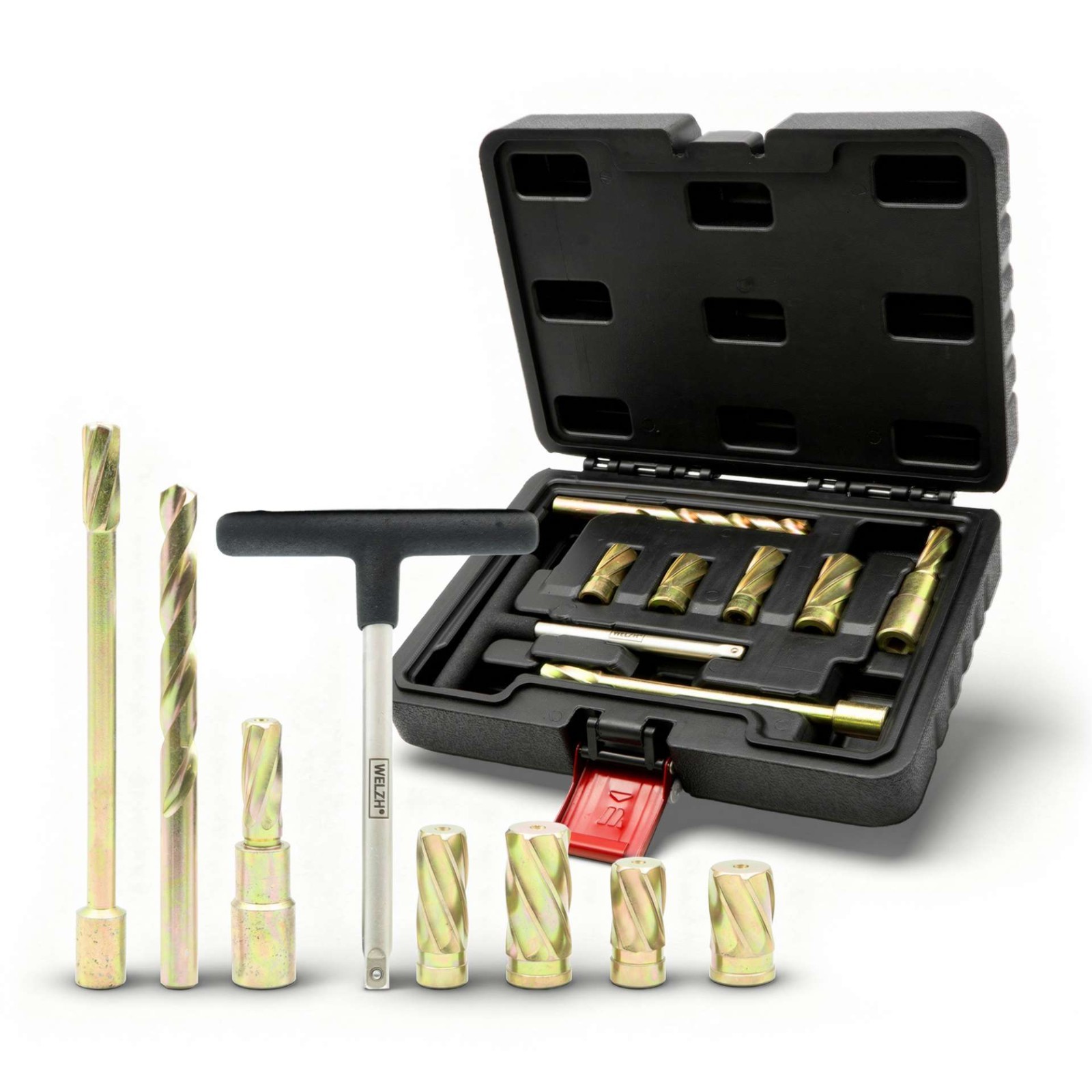 ABS Sensor Reamer Service Tool Master Kit 8-Piece - Welzh Werkzeug ABS Sensor Reamer Service Tool Master Kit 8-Piece - Welzh Werkzeug