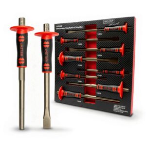 Punch & Chisel Tool Set 8-Piece CR-V STEEL - Welzh Werkzeug