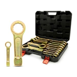 Slogging Wrench Spanner Set 14-Piece 19-50mm - Welzh Werkzeug