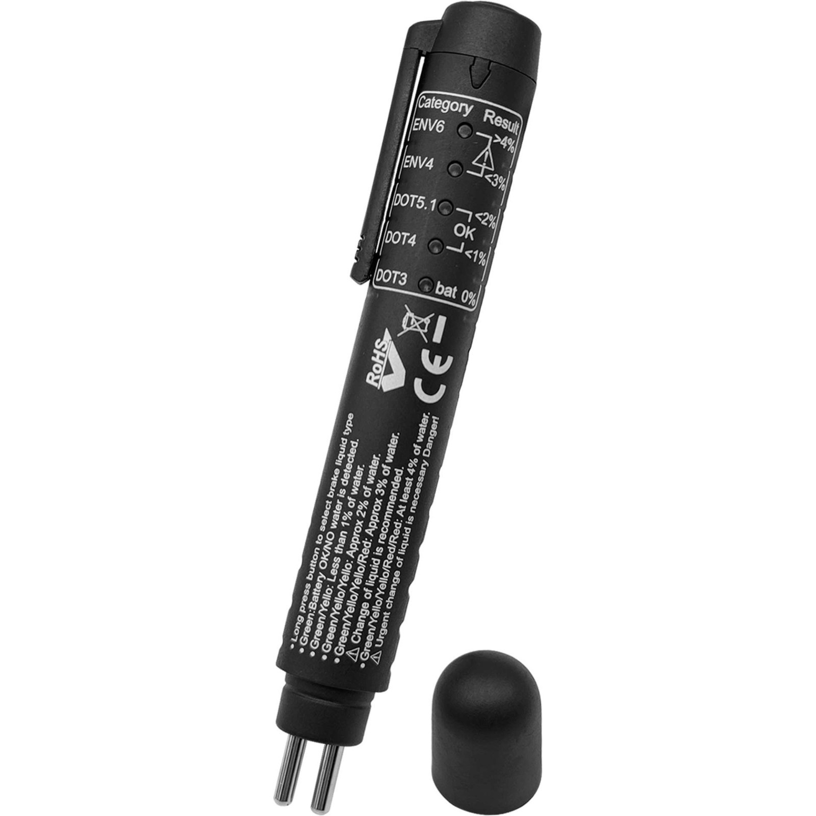Electronic Brake Fluid Tester Tool LED Indicator - Welzh Werkzeug Electronic Brake Fluid Tester Tool LED Indicator - Welzh Werkzeug