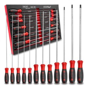 Torx Screwdriver Set Extra Long T Star 12-Piece T6-T45 S2 STEEL - Welzh Werkzeug