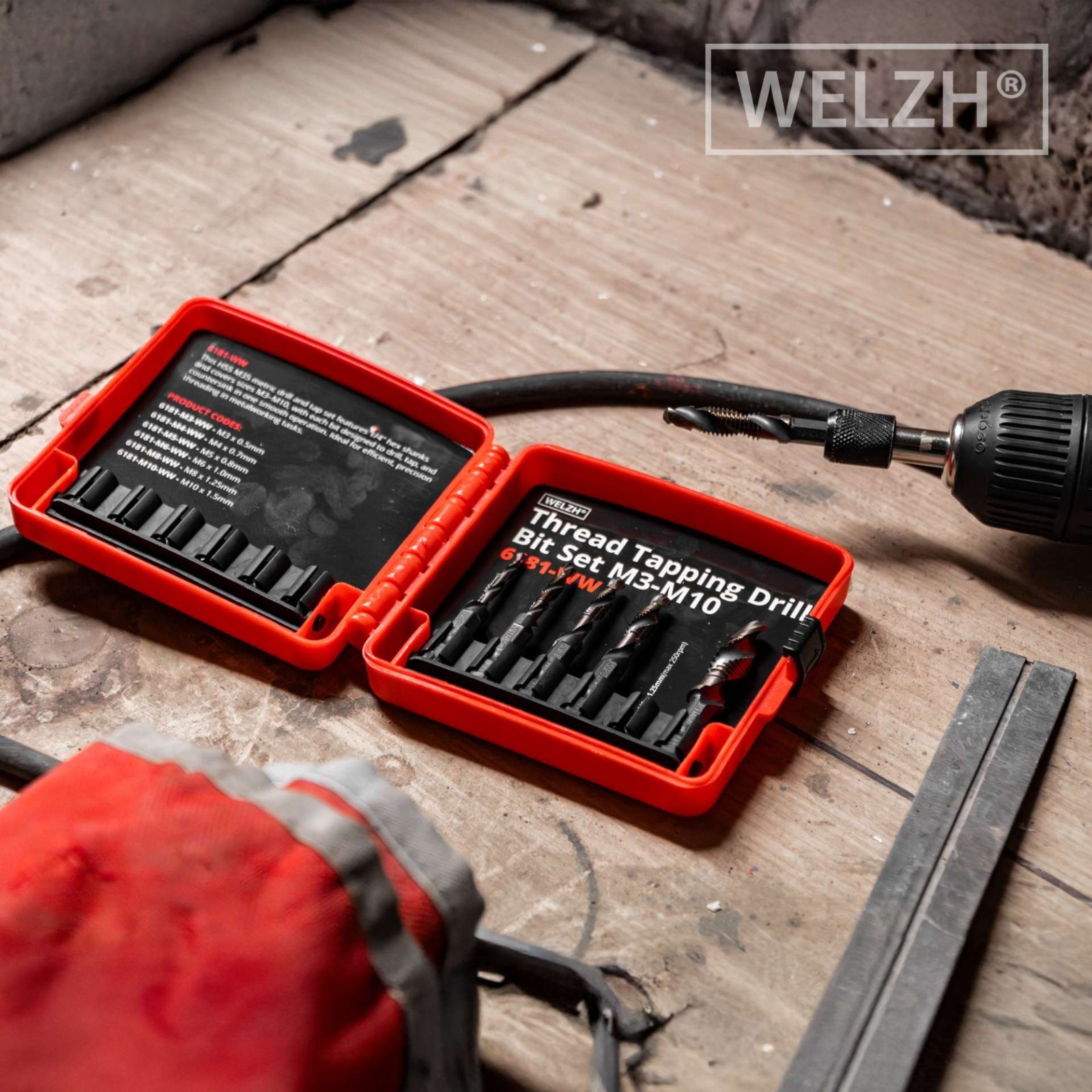 Thread Tapping Drill Bit Set Rethreading Tool Set M3-M10 - Welzh Werkzeug Thread Tapping Drill Bit Set Rethreading Tool Set M3-M10 - Welzh Werkzeug