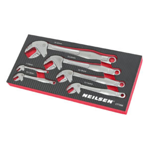 Adjustable Speed Wrench Clamp Ratchet Spanner Set Push Roll Head 7-32mm CRMO - Neilsen