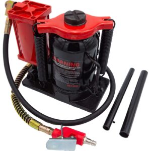 Stubby Short Air Bottle Jack Air & Hydraulic 20-Ton - Welzh Werkzeug