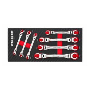 Flare Nut Spanner Wrench Set Flexi-Head 8-21mm - Neilsen