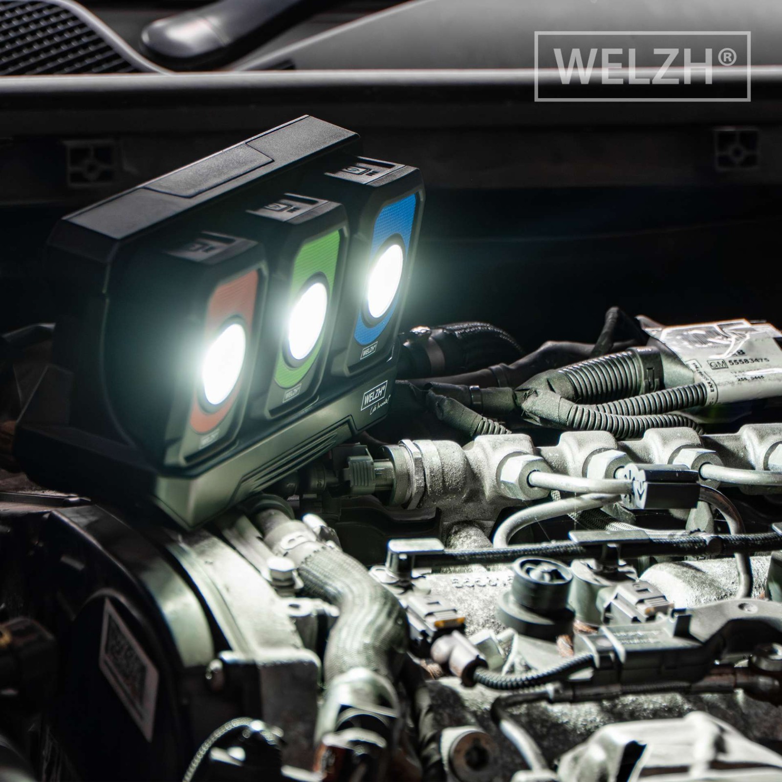 Modular Work Light Lamp Torch System Station + 3 Lights 700-Lumens - Welzh Werkzeug Modular Work Light Lamp Torch System Station + 3 Lights 700-Lumens - Welzh Werkzeug