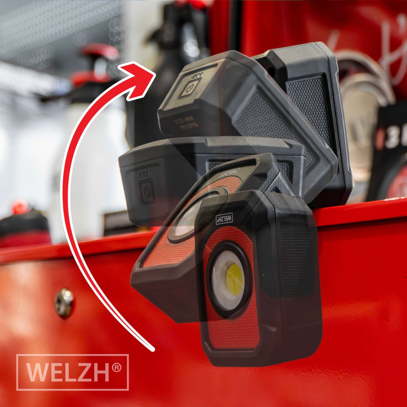 Modular Work Light Lamp Torch System Station + 3 Lights 700-Lumens - Welzh Werkzeug Modular Work Light Lamp Torch System Station + 3 Lights 700-Lumens - Welzh Werkzeug